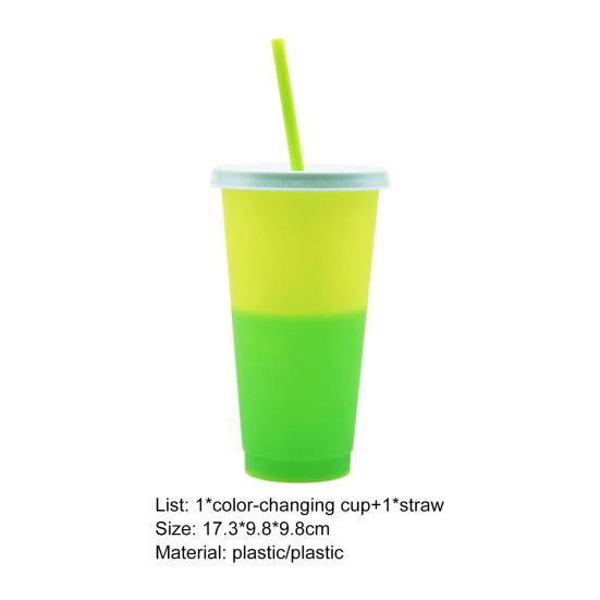 720ML Water Bottle Decorative Layout Props Plastic Adding Vitality Color Changing Beverage Cup for Kitchen