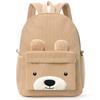 Corduroy Children's Backpack Elementary School Bag Fashi Casual Bear Backpack Large Capacity Backpack