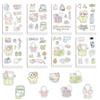 8 Cartoon Cute Korean Ins Simple Collage Stickers DIY Handicraft Waterproof Set Decorative Stickers