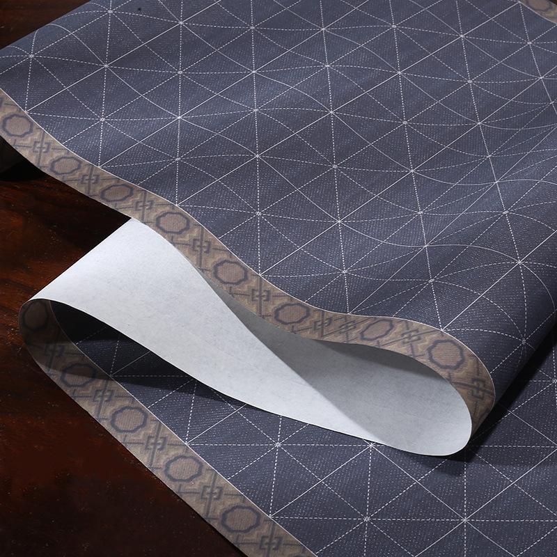 Batik Half-Ripe Xuan Paper Scroll for Calligraphy - Small Regular Script, Ancient Zen Style, New Chinese Design