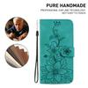 For Motorola Edge 60 5G/60 Fusion 5G Case Lily Flower Imprint Leather Phone Cover with Stand