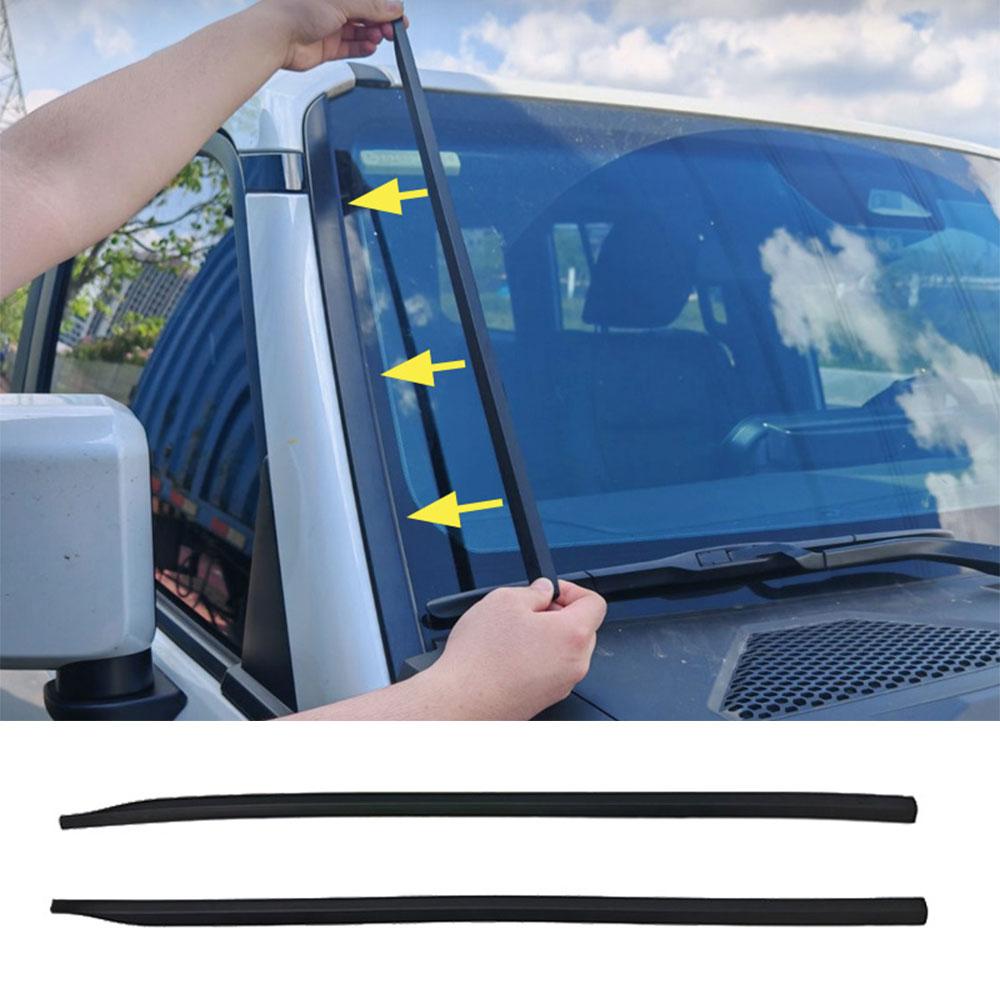 

2pcs Front Glass Seal Strip For Toyota Land Cruiser Prado LC250 2025-2025 A-pillar Sound Noise Insulation Strip Car Accessories
