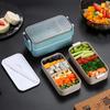 Recipiente de comida calentado para comida caja bento japonesa térmica para snacks lonchera eléctrica calentada para niños con compartimentos lonchera