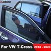 For Volkswagen VW T-cross Tcross 2018- Car Window Deflectors Wind Deflector Sun Guard Rain Vent Visor Cover Trims