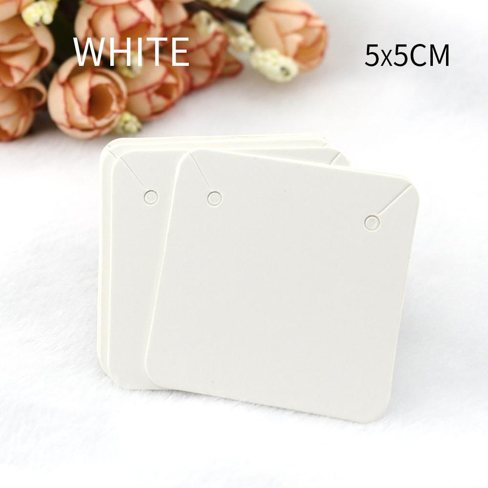 50 pièces Cartes d'Affichage pour Boucles d'Oreilles et Colliers pour Boîte à Bijoux Carte d'Accrochage en Carton Carde pour Clous d'Oreilles Carte en Papier Bijoux DIY