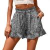 Summer New Women'S Chiffon Printed Casual Pocket Waist Shorts