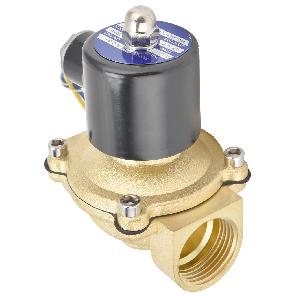 Normally Closed Solenoid Valve Brass Direct Acting Diaphragm Controlling Device 25mm