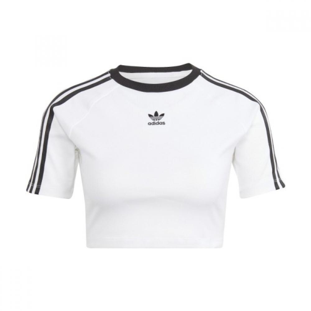 

AdidaS Three StripeS Baby Tee Women S Short Sleeve Ip0662 white/AXS