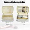 VOCOSTE Makeup Travel Makeup Brush Marble Toiletry Bag for Gray Pouch, Organizer, Women, 21x13x9cm, White,
