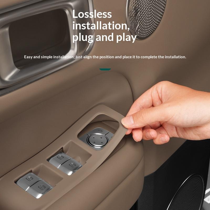 For Li Xiang L6/L7/L8/L9 2025 Car Door Handle Pad Storage Slot Mat Silicone Interior Upgrade