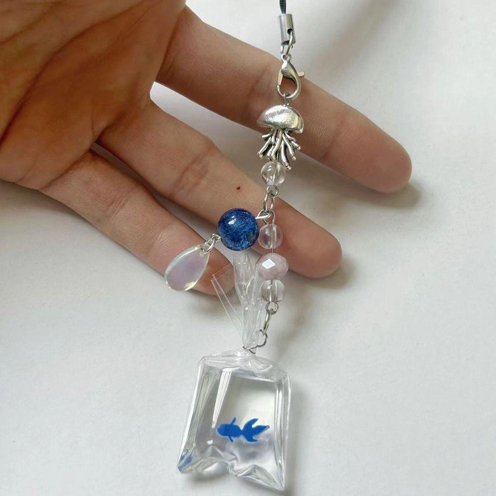 Pendant Cell Phone Strap Phone Charm Mobile Lanyard Phone Case Fish Phone Chain  Girls Women