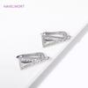 Fashion Rhodium Plated Leverback Earwire Hooks Fasteners Cubic Zirconia Earrings Clasps For DIY Creative Earring Accessories
