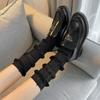 Womens Lace Socks Mesh Lace Skinny Socks Knee High Sheer Socks Campus Style Girl Campus Style Socks for Skirt