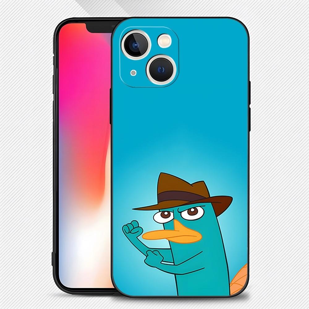 

Cartoon Perry The Platypus Phone Case Fundas Design For Iphone 15 14 Pro Max 13 Mini 11 12 Xr X Xs 6s 6 7 8 SE Plus Back Cover iPhone7 or 8