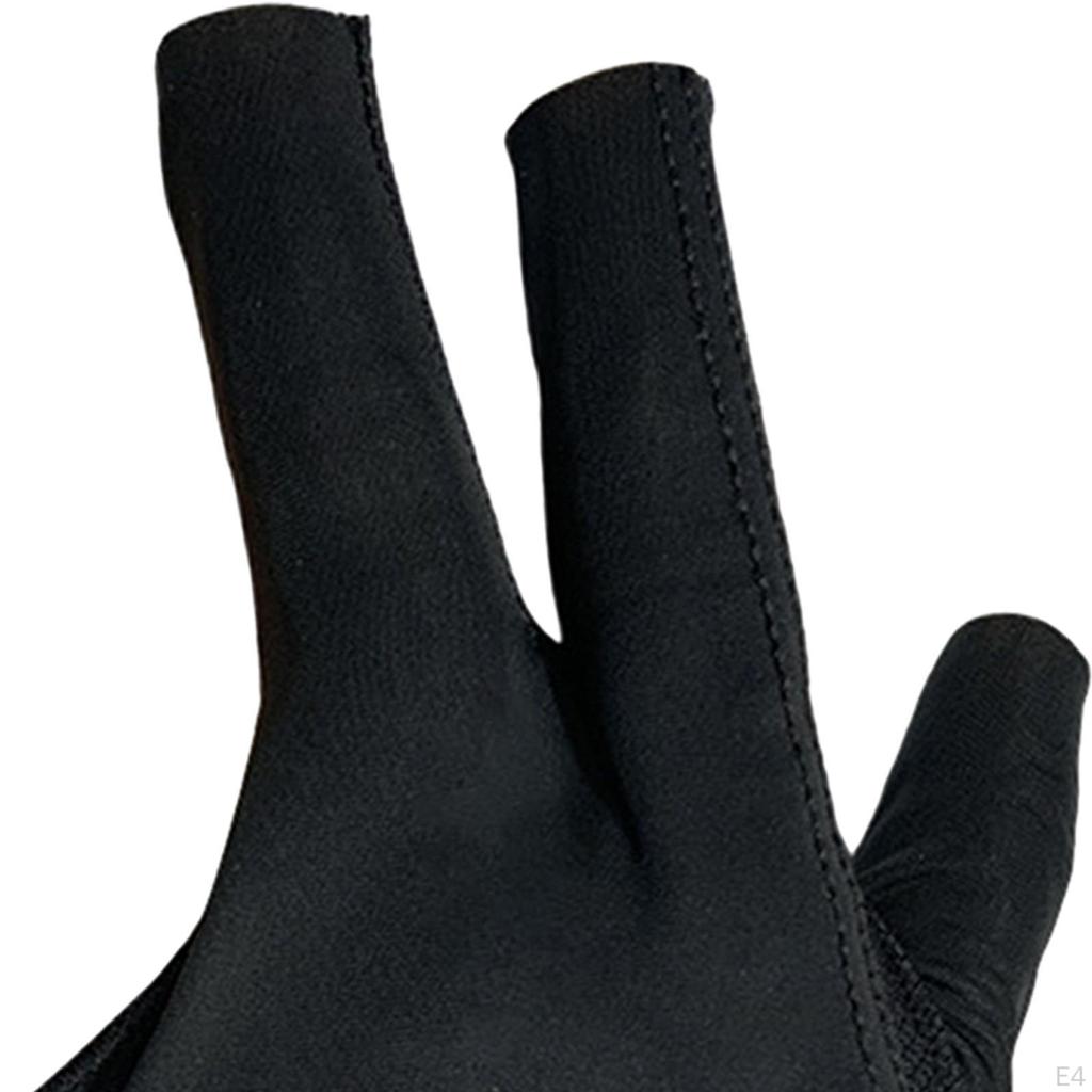3 Finger Billiard Glove, Cue Pool Gloves, Non-slip Women's And Men's Accessories, Separate