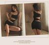 Manyan Sexy Lingerie: Oblique Shoulder Suspender Dress with Slit - Nightclub Secretary Style