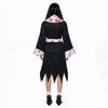 Bloody Zombie Nun Cosplay Dress, Horror Stained Nun Outfit Halloween Stage Wear
