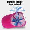 Blue Pvc Gel Ice Pack - Adjustable Cooling Pad For Helmets & Hats Reusable Cold Compress Travel Portable Outdoor Accessory