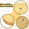 4Pcs Pendant Light Canopies Cover Plate Round Easy Installation Modern Lamp Accessory Sturdy Wooden