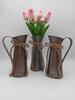 Retro-Style Milk Jug Shaped Iron Flower Bucket for Dried Arrangements