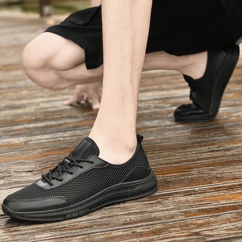 Fashion Comfortable Sneakers for Men New Soft Sneakers Men Breathable Mesh Lightweight Casual Walking Male Shoes All-match Men's Flats