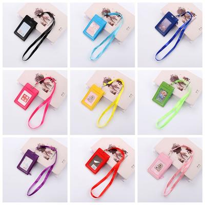 New With Lanyard School Office Supplies Zipper Bag ID Holders Card Case Wallets