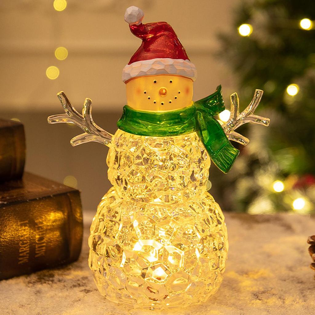 Table Lamps For Living Room LED Desk Light Decoration Christmas Snowman Night Light For Living Room Nursery Home Kitchen