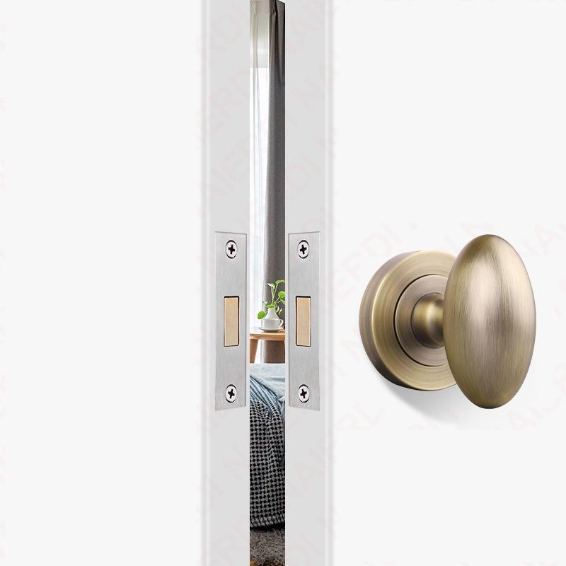 Serratura per Porta Nascosta Senza Chiave/Foro Chiave Set Maniglia per Porta Privacy in Lega di Zinco Maniglia per Porta Scorrevole Invisibile Serratura Meccanica