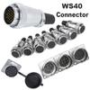 ZHQCN WS40 TQ Z Female Male Panel Set Circular Quick M40 Automotive Aviation Connector 5Pin 9Pin 15Pin 16Pin 16B Pin 26Pin 31Pin