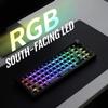 GMK67 Gasket Mount Mechanische Tastatur Bluetooth EVA Matt Angepasste RGB-Tastatur Kompatibel mit Kit, Hot-Swappable 5.0/2.4G/Type-C Tri-Mode 65%