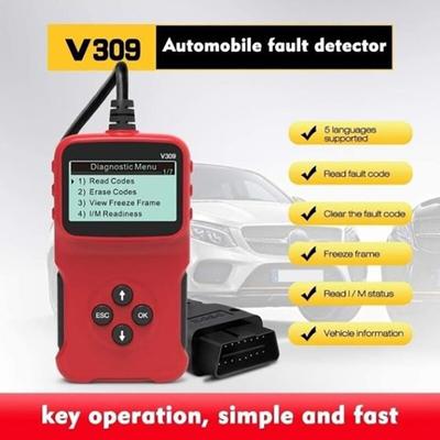 Autopříslušenství Digitální displej ELM 327 Autodiagnostika V309 Čtečka kódů OBD2 OBD 2 Skener OBDII