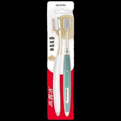 Silky Clean Adult Toothbrush, Wide Head, Medium Bristles (2-Pack)