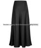 Elegant High-Waist Silky Acetate Fishtail Skirt for Spring and Summer