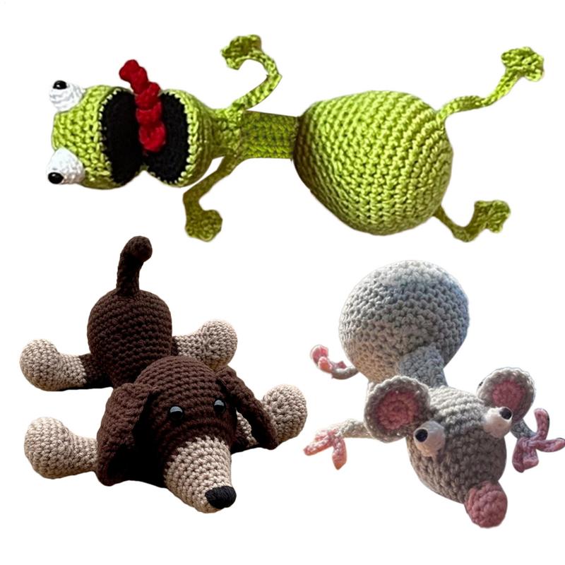 Tier Türstopper Türstopper Niedlich Gehäkelt Türkeil Haushalt Türbeschläge Handgefertigt Türzubehör Winddicht Boden Dekorativ