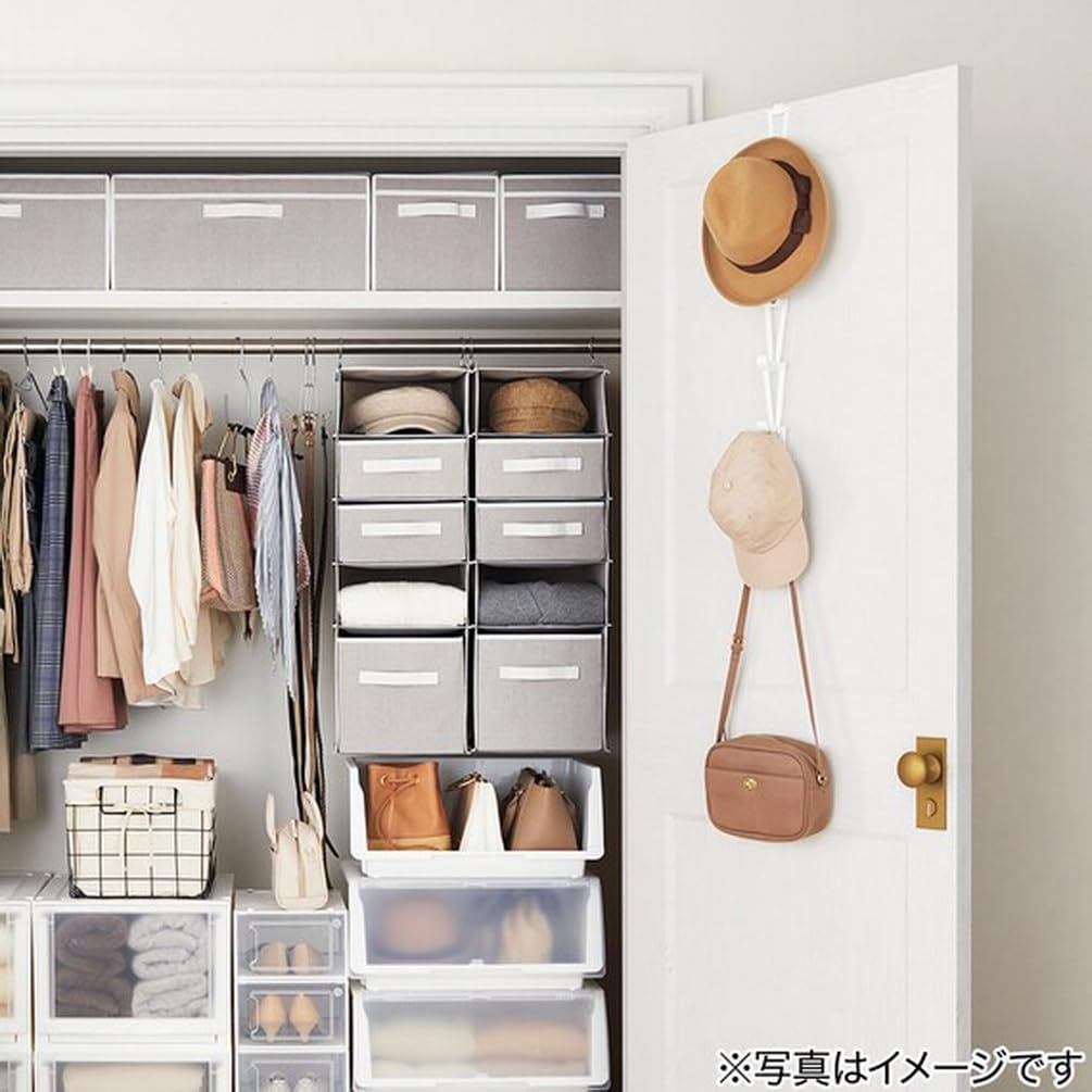 Nitori Joint Bag Set of 8470454 (NITORI) Hanger, Acol, 6, White,