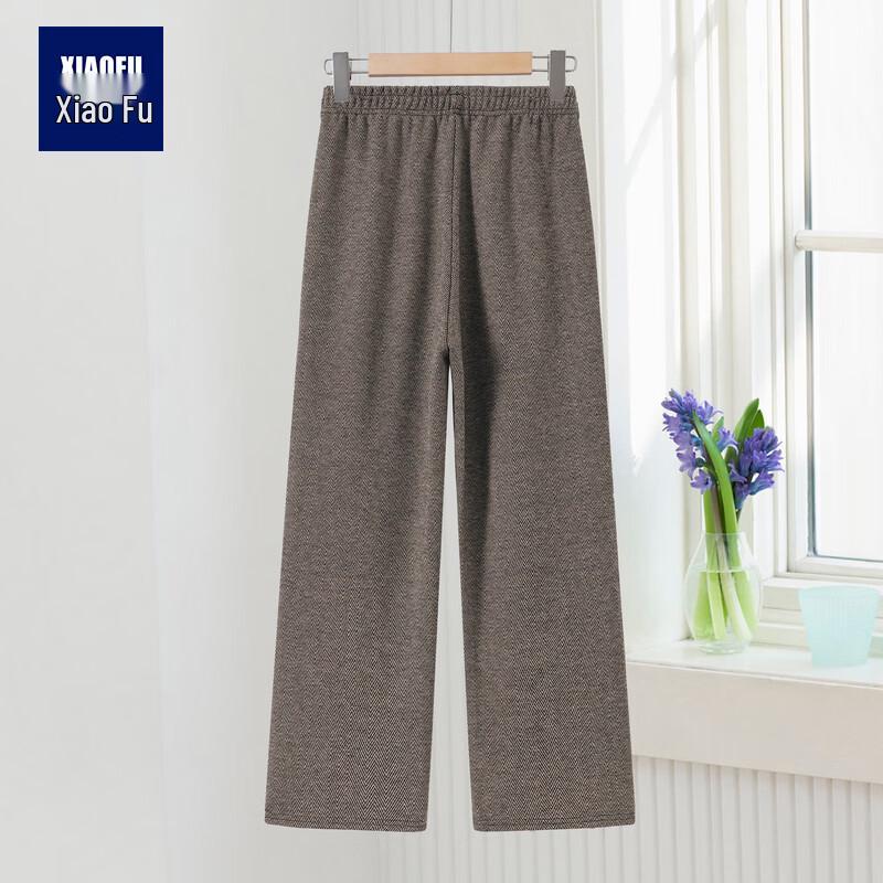 Xiaofu Mid-Aged Women's Winter Straight-Leg Casual Pants