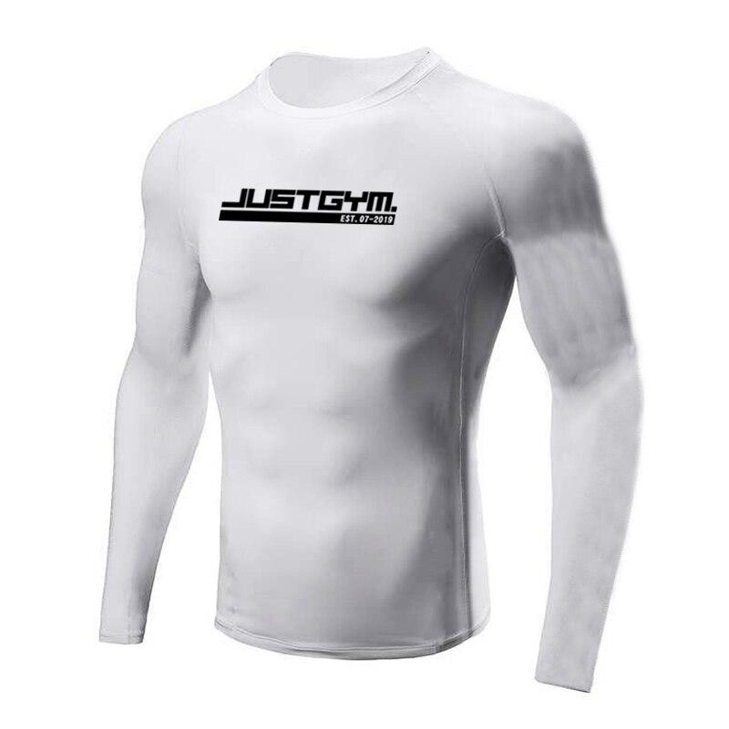 

Muscleguys новая модная футболка с принтом, спортивный пуловер для тренировок, облегающие топы для фитнеса XXL белый