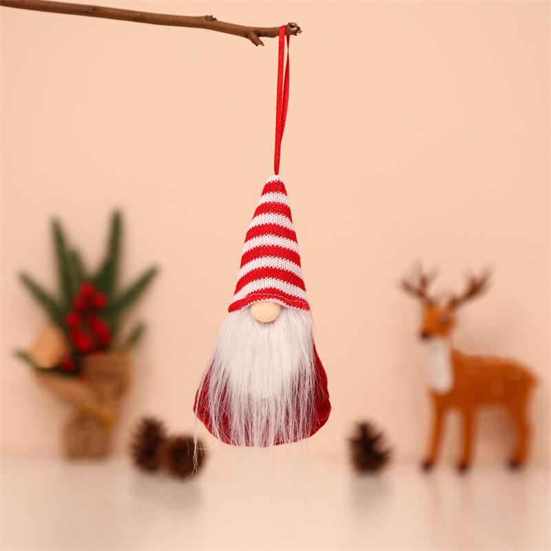 Christmas Knitted Forest Old Man Faceless Doll Pendant Ornament