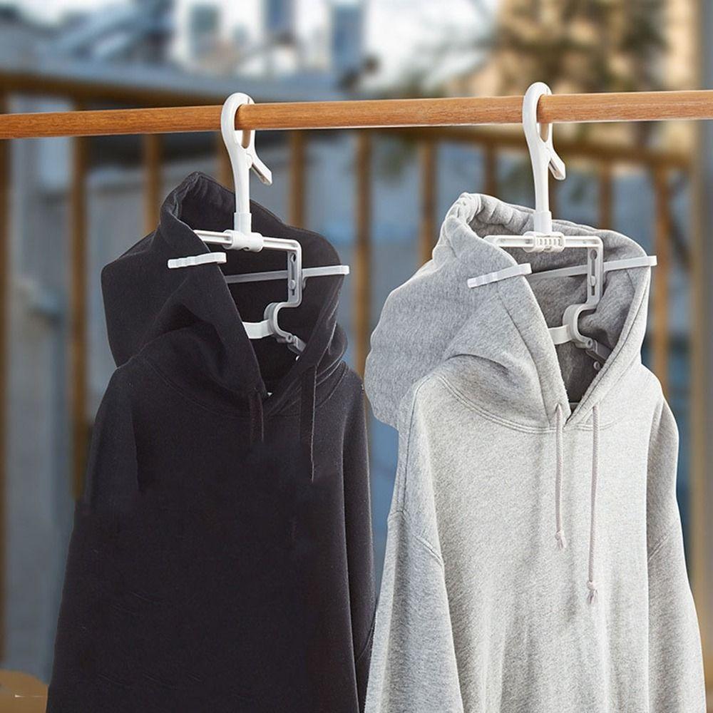 2Pcs Plastic High-neck Sweater Hanger Windproof Clothes Hangers Practical Closet Organizer  for Home