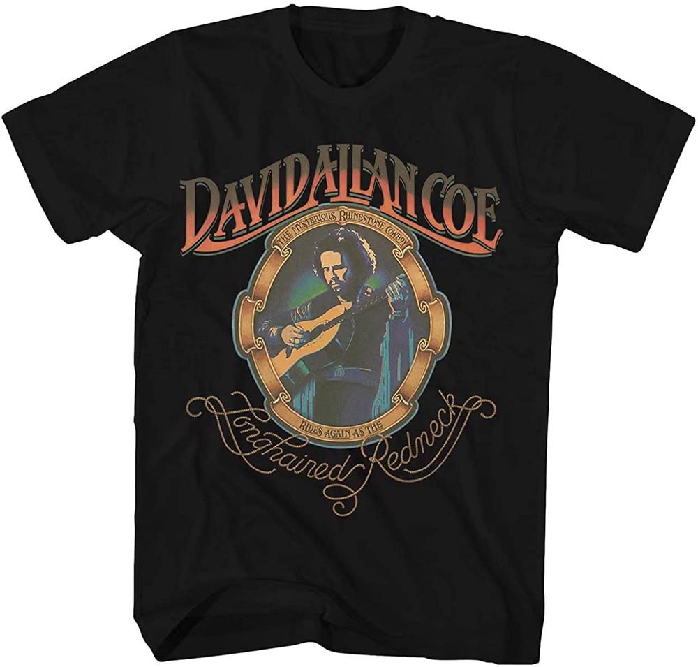 Vintage David Allan Coe Live In Concert Cotton Black All Size Unisex Shirt DI305 Unisex T-Shirt L