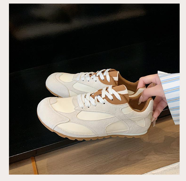 2025 new BV retro lace-up German training shoes platform sports Forrest Gump shoes lightweight casual dad shoes breathable women's models