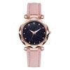 Fashion Light Luxury Trendy Round Dial Leather Strap Women Quartz Watch Bracelet Set for Christmas and Thanksgiving Gifts