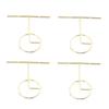 4pcs T Shaped rring Display Stand Jewellery Display Stand Photo Props T Shape Slotted Necklace Stand for Store Closet