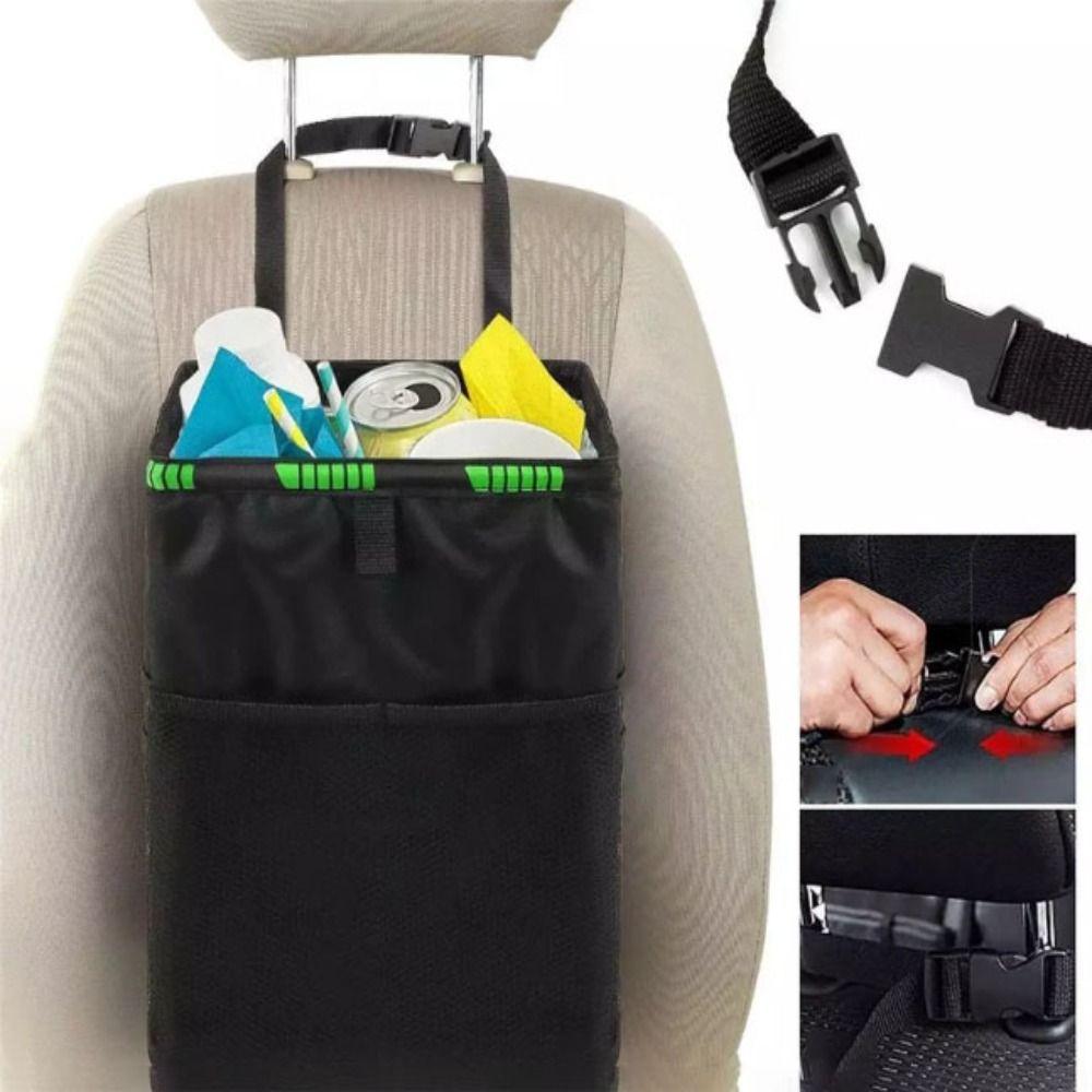 Leak Proof Car Seat Back Trash Holder Large Capacity Rubbish Container Car Waste Bins  Truck