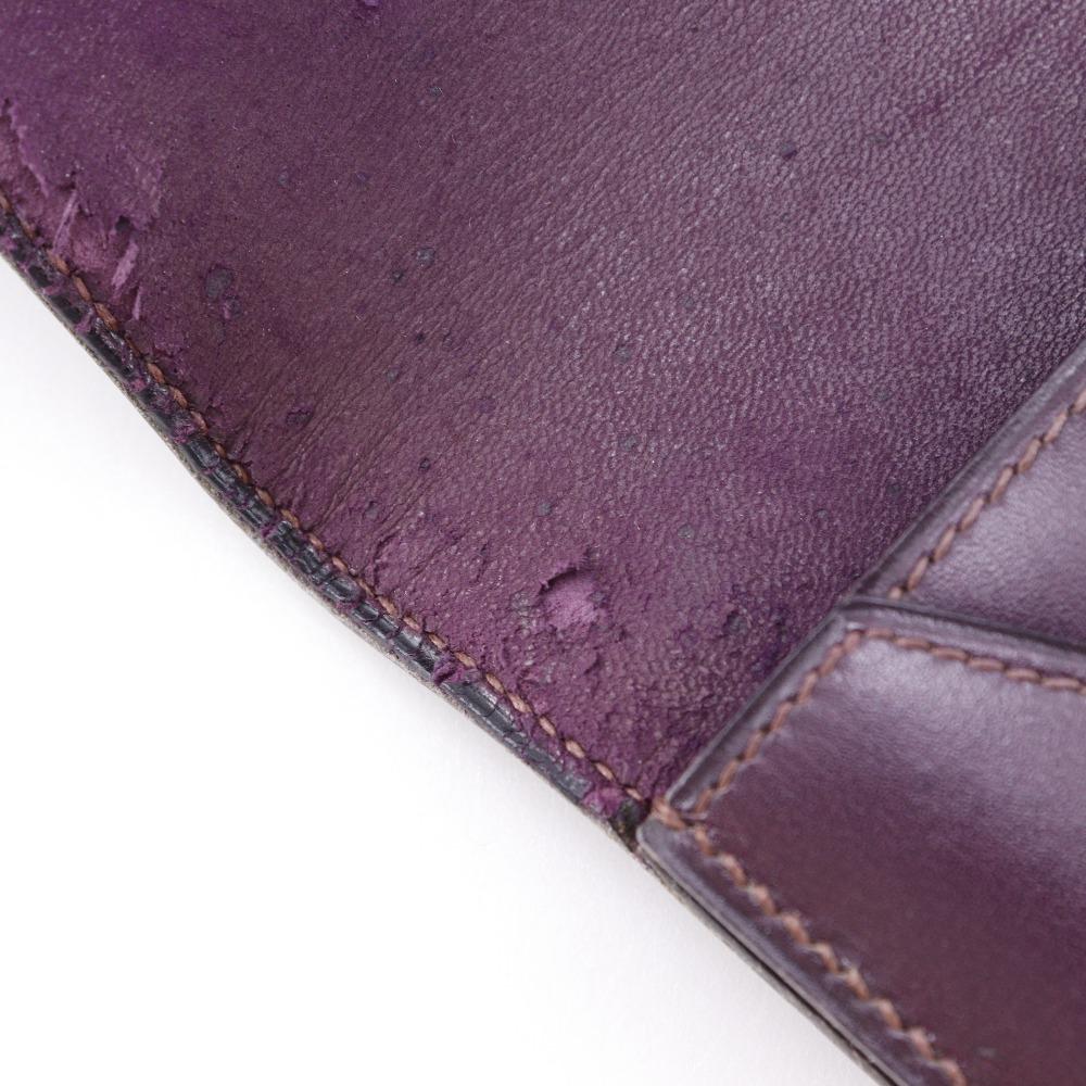 Hermes Fako Clutch Bag Vintage Bordeaux Box Carf Women Used