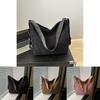 Street Fashion Large Capacity Nylon Tote Crossbody Bag For Women In Brown