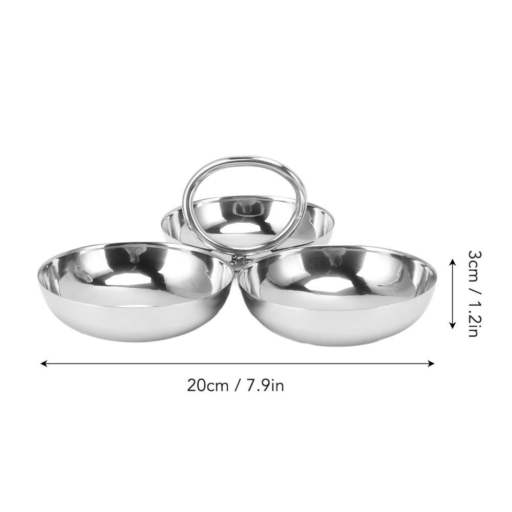 Thickened Dessert Bowl 304 Steel Fruit Bowl Easy To Clean Pudding Bowl  Party