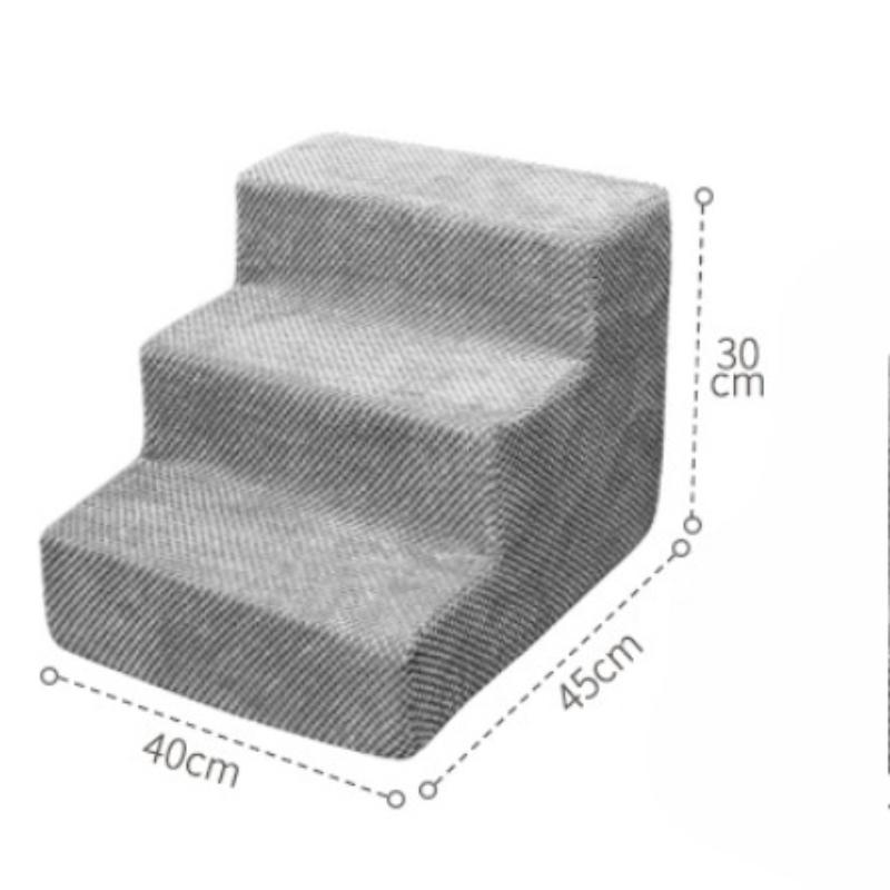 Pet Dog Stairs Non Slip Foam Steps for Small Dogs To Climb Bed Soft Cushioned Pet Ramp Dog Ramp for Bed Ramp for Dog