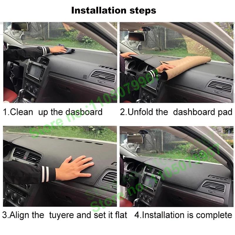 Anti-slip Suede Leather Darsboard Mat For Xpeng G6 Sun Protection Heat Insulation Car Interior Decoration Sunade Pad