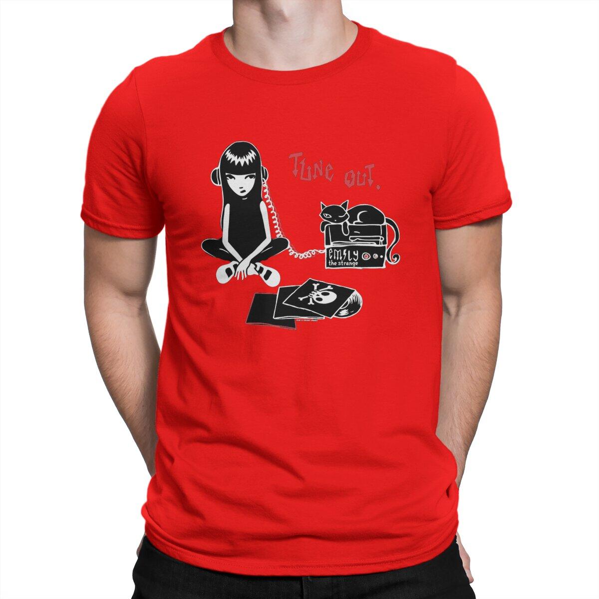 Exozet Game Mens TShirt Emily The Strange Cat Individuality T Shirt Graphic Streetwear New Trend S